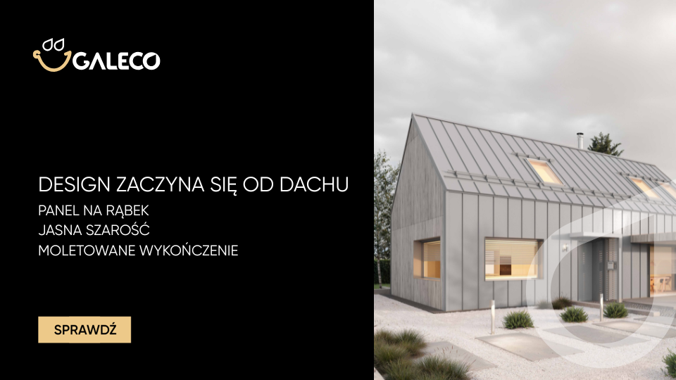 Panel dachowy na rąbek Galeco GRIN