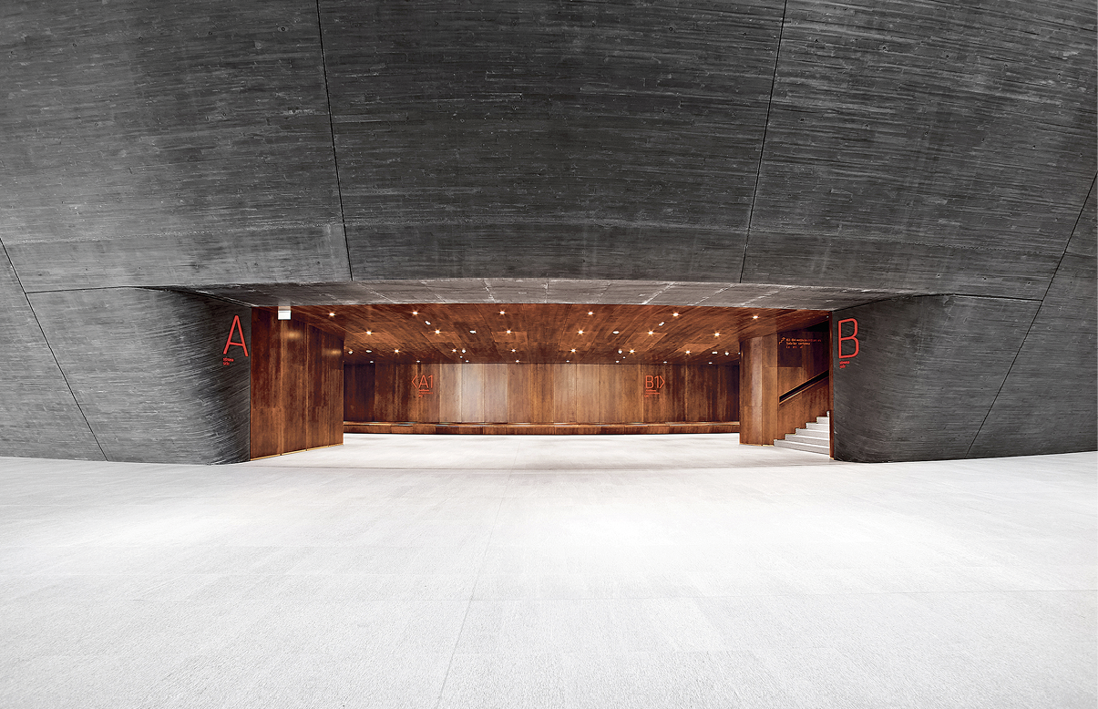 Atrium w siedzibie NOSPR; proj. Konior Studio; fot. Bartek Barczyk