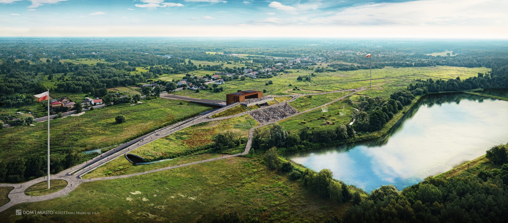Widok z lotu ptaka od strony południowo-zachodniej