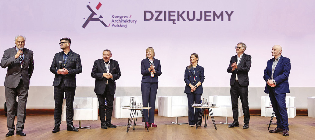 Zamknięcie Kongresu, od lewej: Piotr Fokczyński, Marek Chrobak, Jerzy Grochulski, Magdalena Kozień-Woźniak, Agnieszka Mogielnicka, Robert Szumielewicz, Piotr Gadomski.