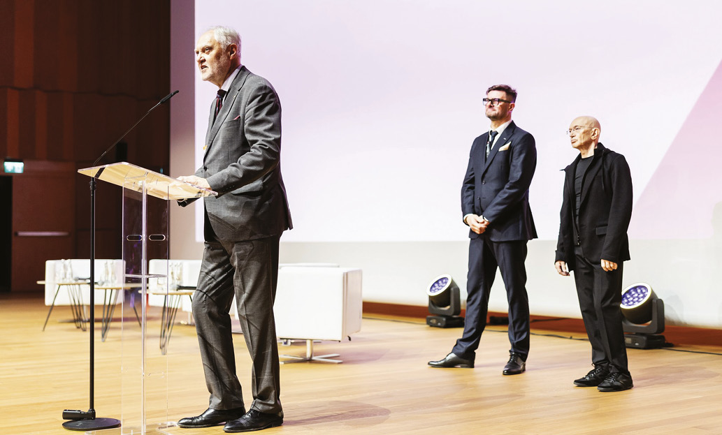 Uroczyste otwarcie Kongresu, Piotr Fokczyński (przemawia), Marek Chrobak, Bolesław Stelmach.