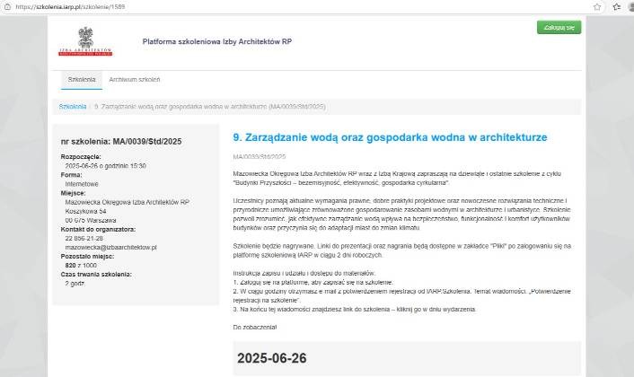 jutro_ostatnie_szkolenie_z_cyklu_na_temat_zarzadzanie_woda_oraz_gospodarka_wodna_w_architekturze